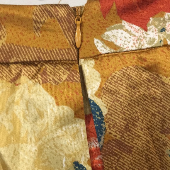 TAHARI ASL Inverted Pleat Floral Skirt Size 6 - Picture 12 of 12